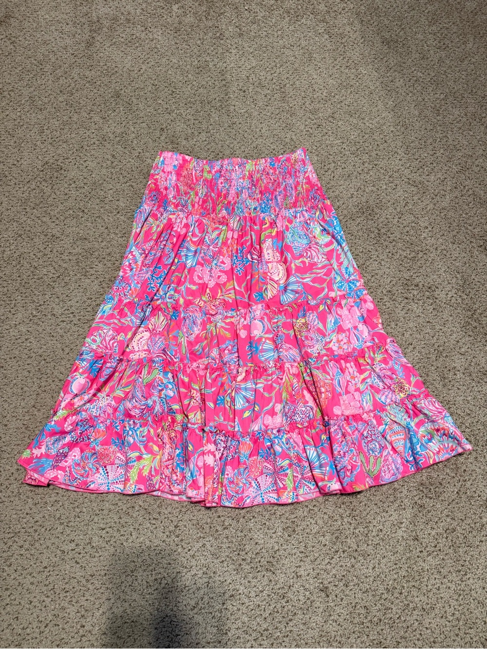 Lilly Pulitzer Deavan Skirt in Shell Me Something Good